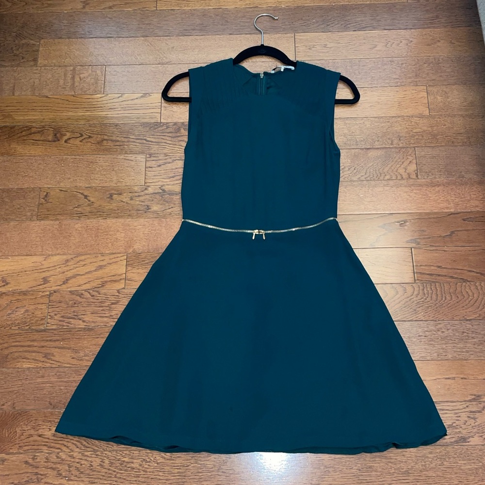 Sando Forest Green Zipper Dress